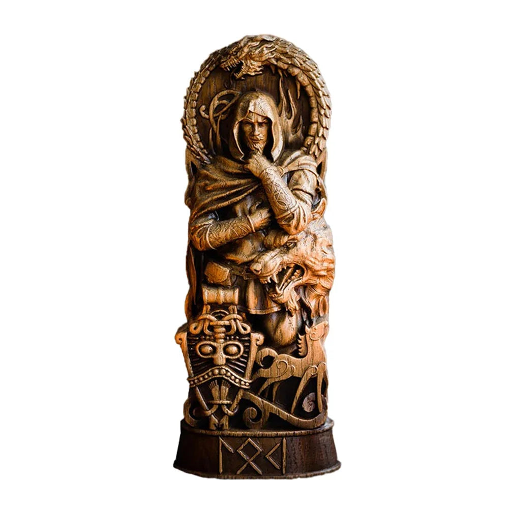Viking God Goddes Sculpture Scandinavian Pantheon Resin Ornaments Freyja Statue Freya Norse Gods Carving Altar Heathen Asatru