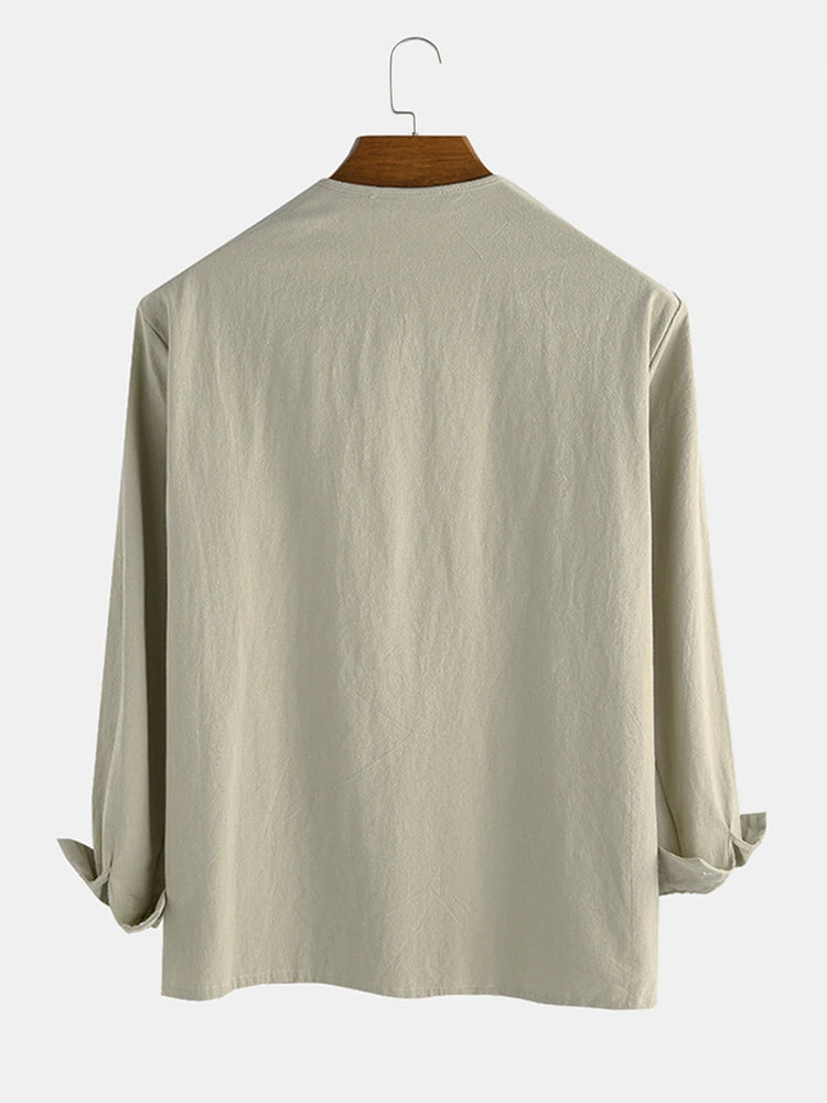 Lace up Casual Drawstring V Neck Medieval Long Sleeves T-shirt