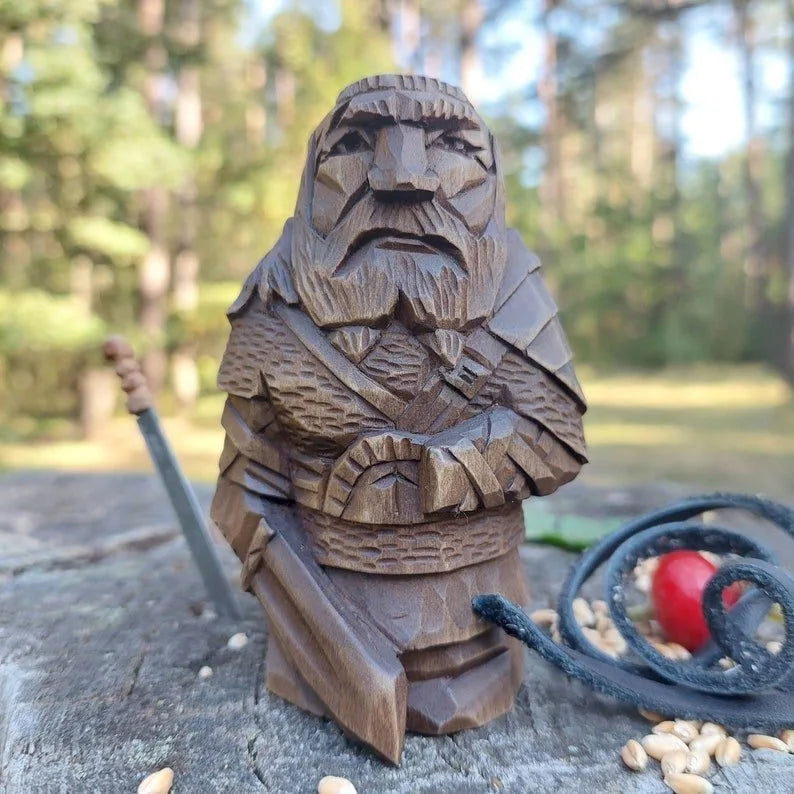 Odin Norse Pagan Statue Set Viking God Figurine Altar Decor Heathen Home Garden Sculpture Handcrafted Nordic Mythology Decor