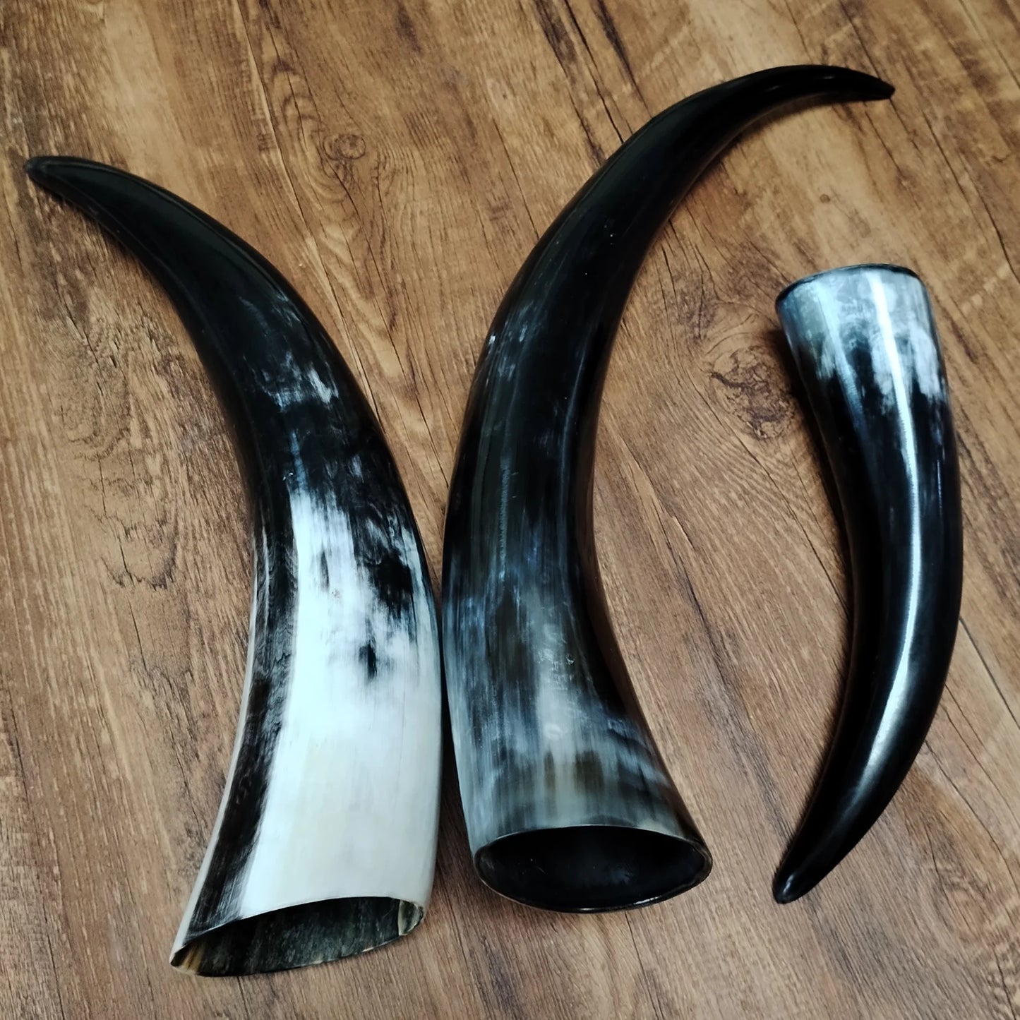 Genuine Ox Horn Antistatic Horn Cupping Viking Drinking Tube Horn for Scrapping Therapy Massage Horn Crafts Home Decor