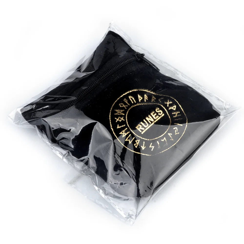 Natural Crystal Agate Rune Stones Set Engraved Elder Futhark Viking Alphabet Runes Gemstone Chakra Balancing Divination 25Pcs