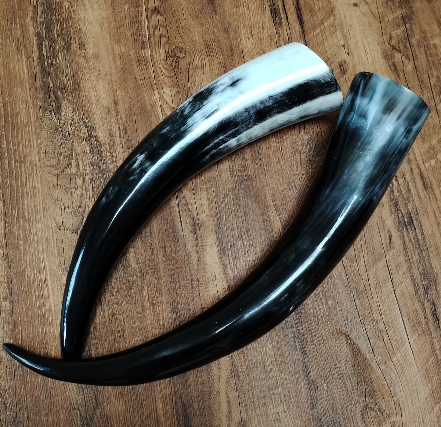 Genuine Ox Horn Antistatic Horn Cupping Viking Drinking Tube Horn for Scrapping Therapy Massage Horn Crafts Home Decor